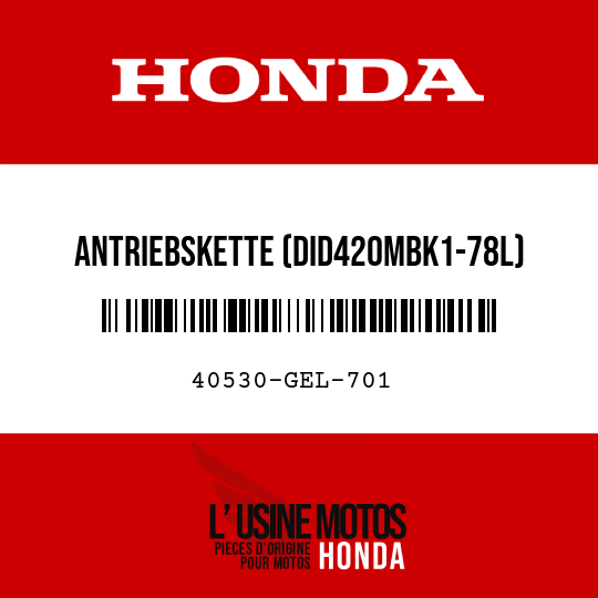 image de 40530-GEL-701 ANTRIEBSKETTE (DID420MBK1-78L) (DAIDO)