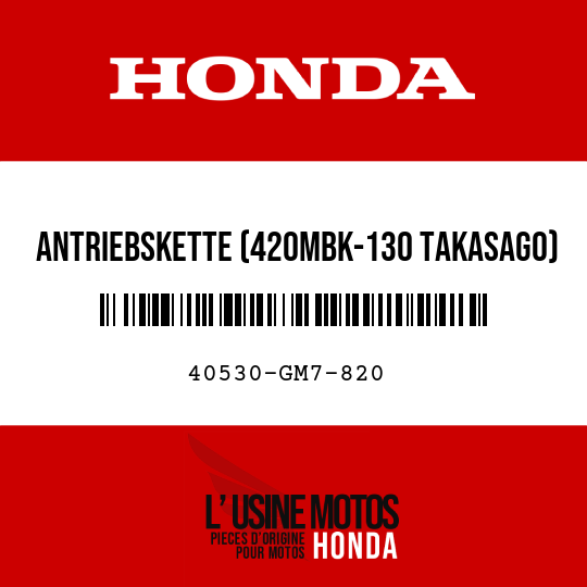 image de 40530-GM7-820 ANTRIEBSKETTE (420MBK-130 TAKASAGO)