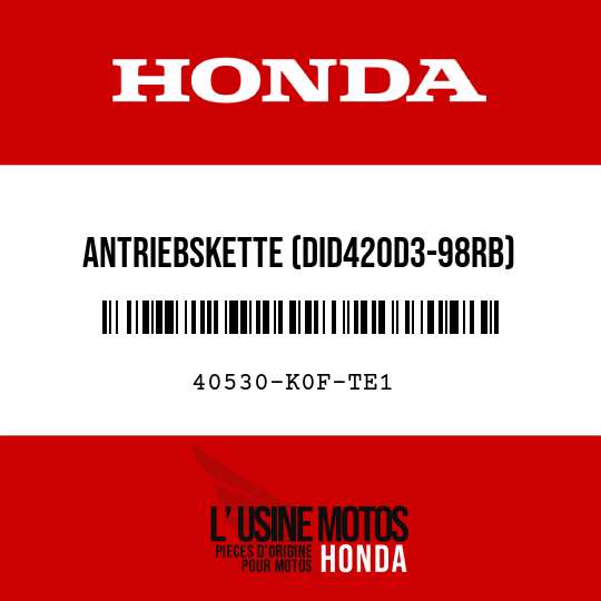 image de 40530-K0F-TE1 ANTRIEBSKETTE (DID420D3-98RB)