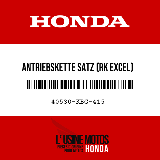 image de 40530-KBG-415 ANTRIEBSKETTE SATZ (RK EXCEL) (RK520MO9-104LE)