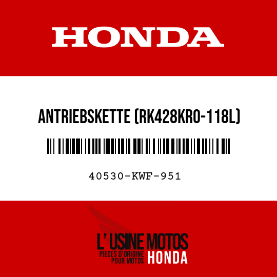 image de 40530-KWF-951 ANTRIEBSKETTE (RK428KRO-118L)