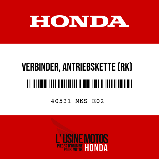 image de 40531-MKS-E02 VERBINDER, ANTRIEBSKETTE (RK)