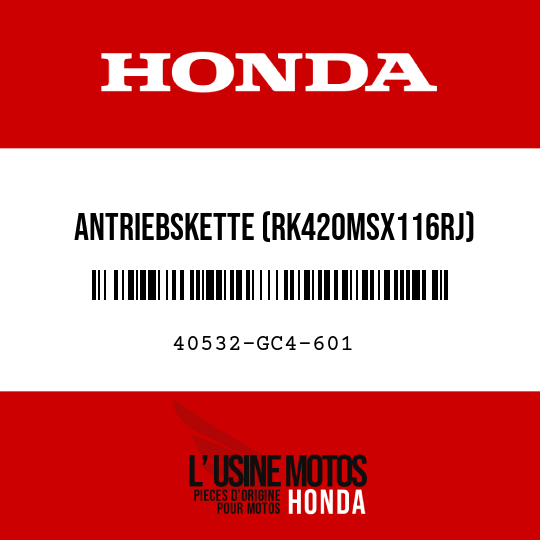image de 40532-GC4-601 ANTRIEBSKETTE (RK420MSX116RJ) (TAKASAGO)