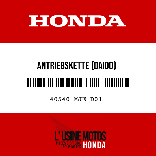 image de 40540-MJE-D01 ANTRIEBSKETTE (DAIDO) (DID525V11-120ZB) (STANDARDVERB 118L)