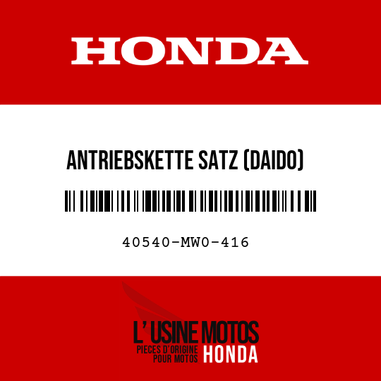 image de 40540-MW0-416 ANTRIEBSKETTE SATZ (DAIDO) (DID50V4-108YB)