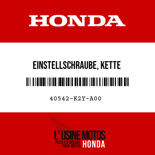 image de 40542-K2Y-A00 EINSTELLSCHRAUBE, KETTE