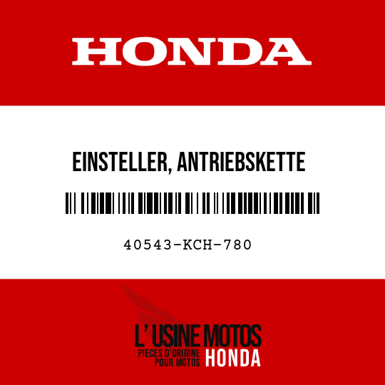 image de 40543-KCH-780 EINSTELLER, ANTRIEBSKETTE