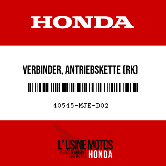 image de 40545-MJE-D02 VERBINDER, ANTRIEBSKETTE (RK)