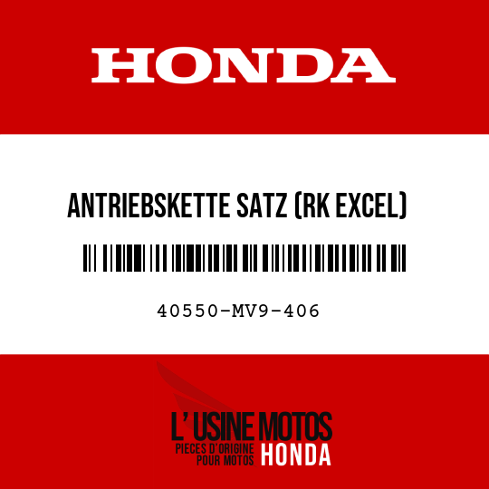 image de 40550-MV9-406 ANTRIEBSKETTE SATZ (RK EXCEL) (RK50MF0-108LE)