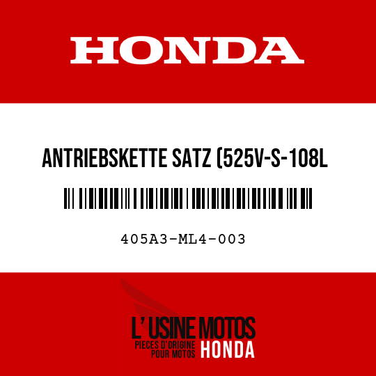 image de 405A3-ML4-003 ANTRIEBSKETTE SATZ (525V-S-108L DAIDO)