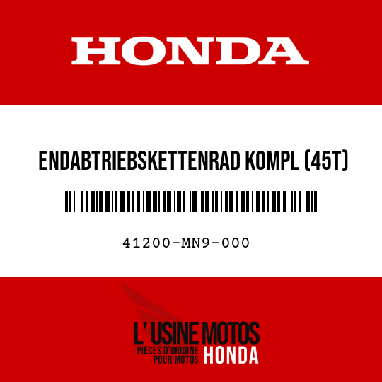 image de 41200-MN9-000 ENDABTRIEBSKETTENRAD KOMPL (45T)