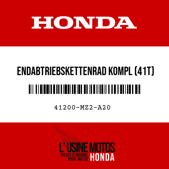 image de 41200-MZ2-A20 ENDABTRIEBSKETTENRAD KOMPL (41T)