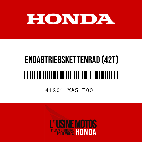 image de 41201-MAS-E00 ENDABTRIEBSKETTENRAD (42T)