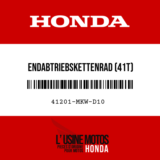 image de 41201-MKW-D10 ENDABTRIEBSKETTENRAD (41T)