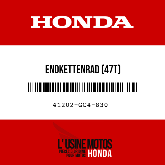 image de 41202-GC4-830 ENDKETTENRAD (47T)