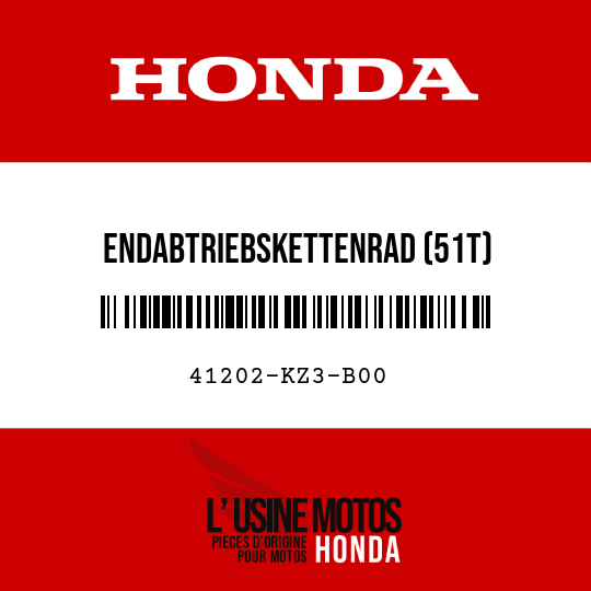image de 41202-KZ3-B00 ENDABTRIEBSKETTENRAD (51T)