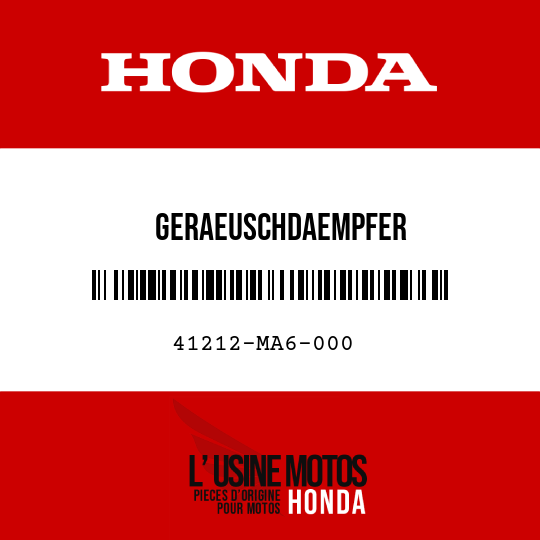 image de 41212-MA6-000 GERAEUSCHDAEMPFER