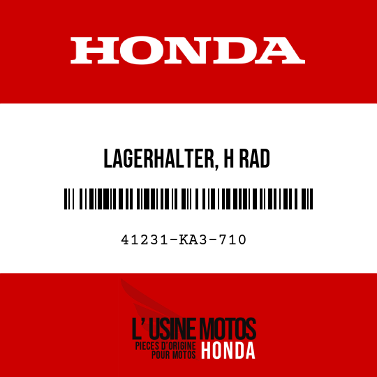 image de 41231-KA3-710 LAGERHALTER, H RAD