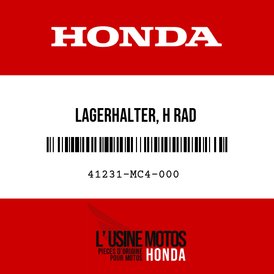 image de 41231-MC4-000 LAGERHALTER, H RAD