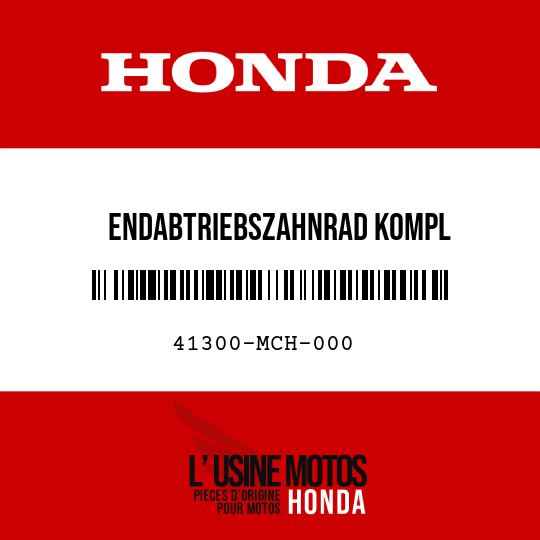 image de 41300-MCH-000 ENDABTRIEBSZAHNRAD KOMPL