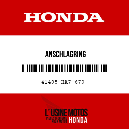 image de 41405-HA7-670 ANSCHLAGRING