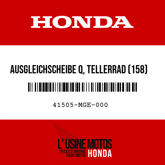 image de 41505-MGE-000 AUSGLEICHSCHEIBE Q, TELLERRAD (158)