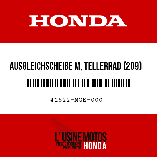 image de 41522-MGE-000 AUSGLEICHSCHEIBE M, TELLERRAD (209)