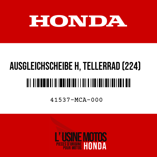image de 41537-MCA-000 AUSGLEICHSCHEIBE H, TELLERRAD (224)
