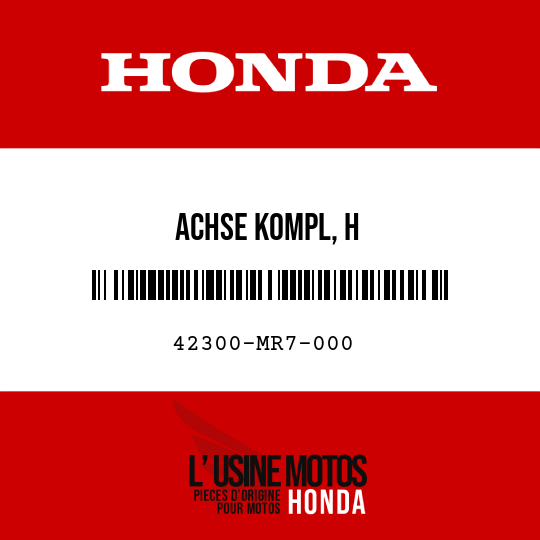image de 42300-MR7-000 ACHSE KOMPL, H