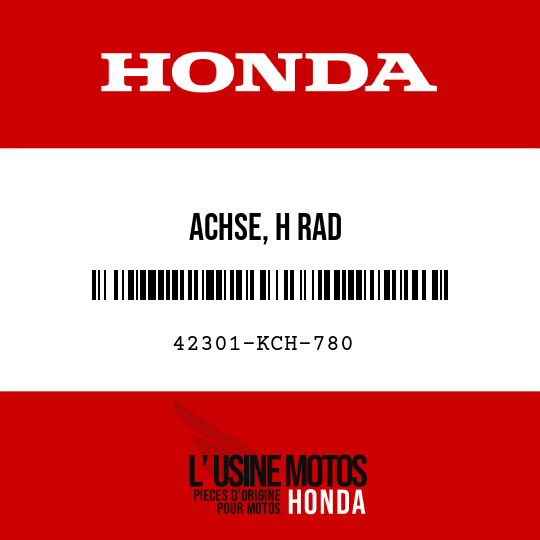 image de 42301-KCH-780 ACHSE, H RAD