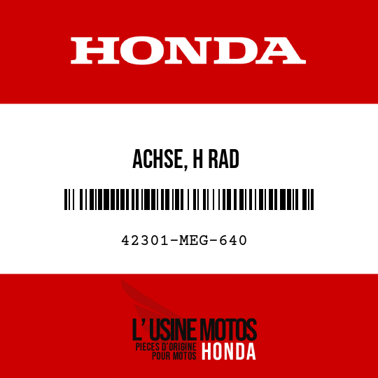 image de 42301-MEG-640 ACHSE, H RAD