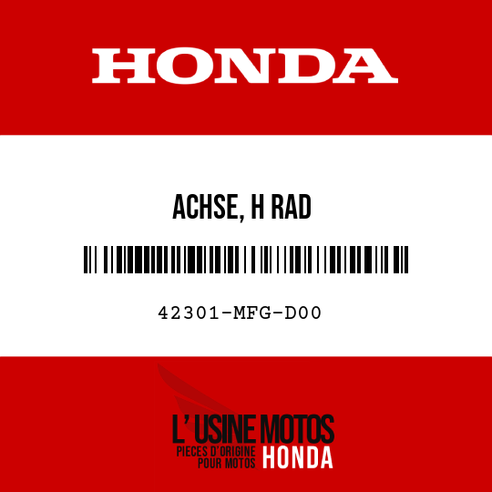 image de 42301-MFG-D00 ACHSE, H RAD