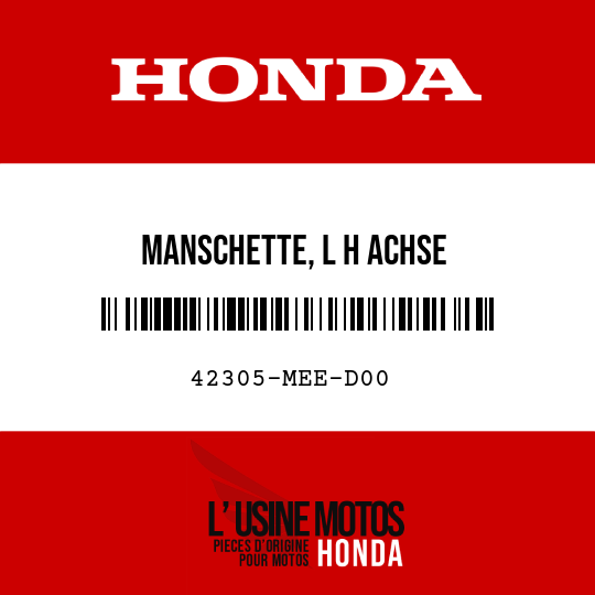 image de 42305-MEE-D00 MANSCHETTE, L H ACHSE