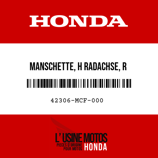 image de 42306-MCF-000 MANSCHETTE, H RADACHSE, R
