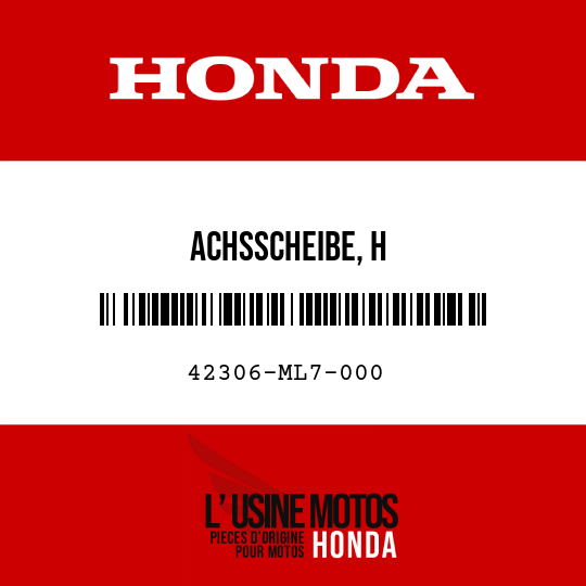 image de 42306-ML7-000 ACHSSCHEIBE, H