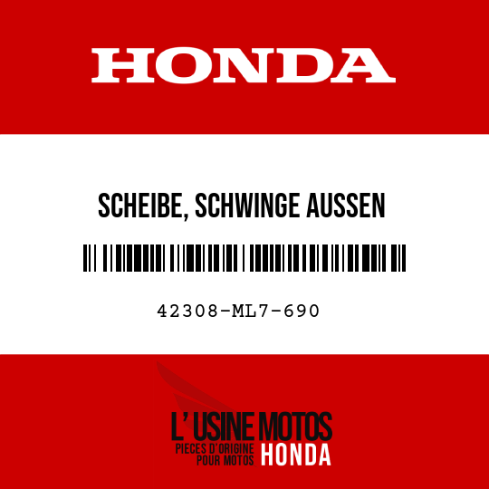 image de 42308-ML7-690 SCHEIBE, SCHWINGE AUSSEN