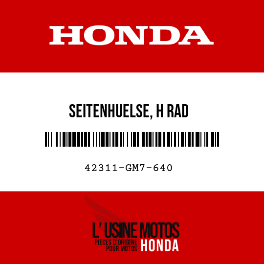 image de 42311-GM7-640 SEITENHUELSE, H RAD