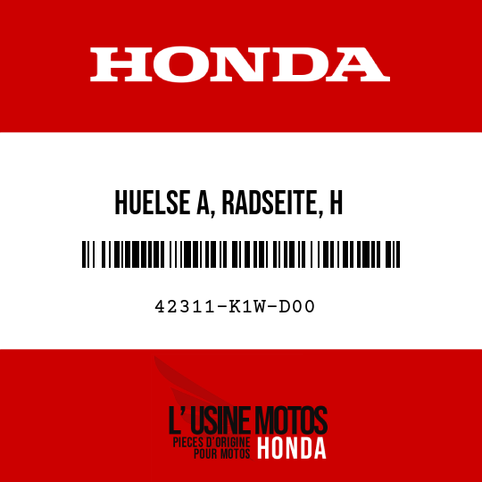image de 42311-K1W-D00 HUELSE A, RADSEITE, H