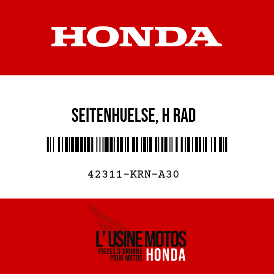image de 42311-KRN-A30 SEITENHUELSE, H RAD