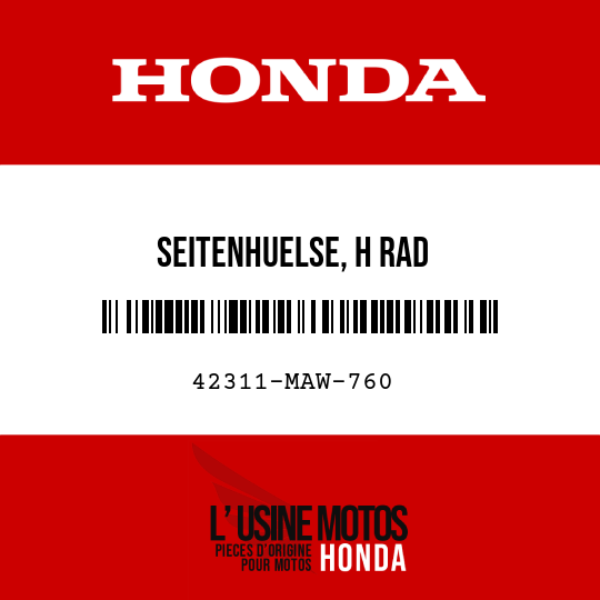 image de 42311-MAW-760 SEITENHUELSE, H RAD