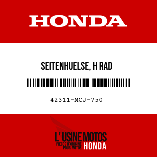 image de 42311-MCJ-750 SEITENHUELSE, H RAD