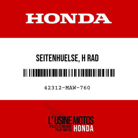 image de 42312-MAW-760 SEITENHUELSE, H RAD