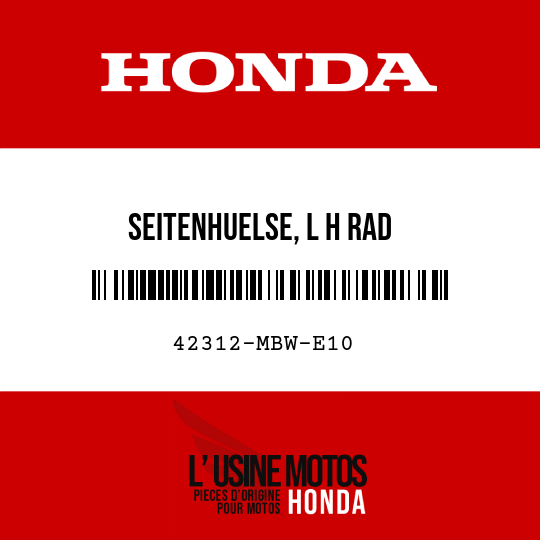 image de 42312-MBW-E10 SEITENHUELSE, L H RAD