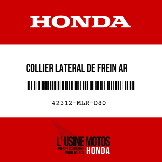 image de 42312-MLR-D80 COLLIER LATERAL DE FREIN AR