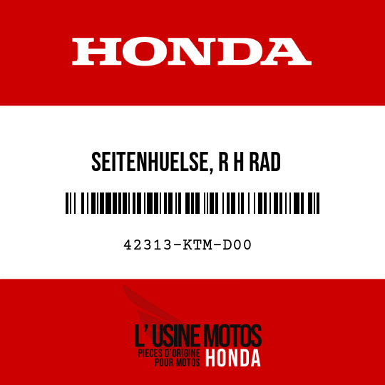 image de 42313-KTM-D00 SEITENHUELSE, R H RAD