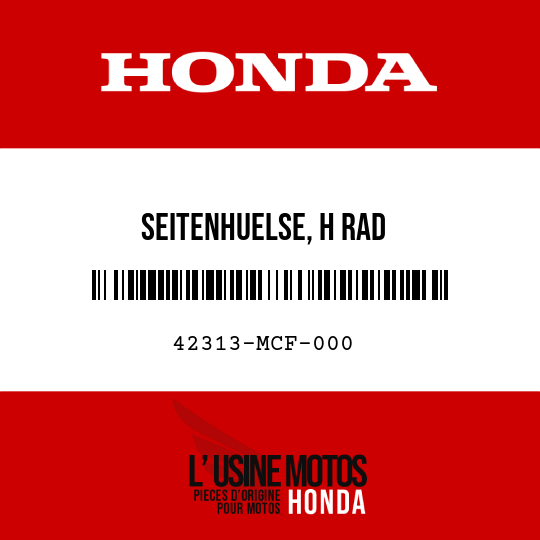 image de 42313-MCF-000 SEITENHUELSE, H RAD