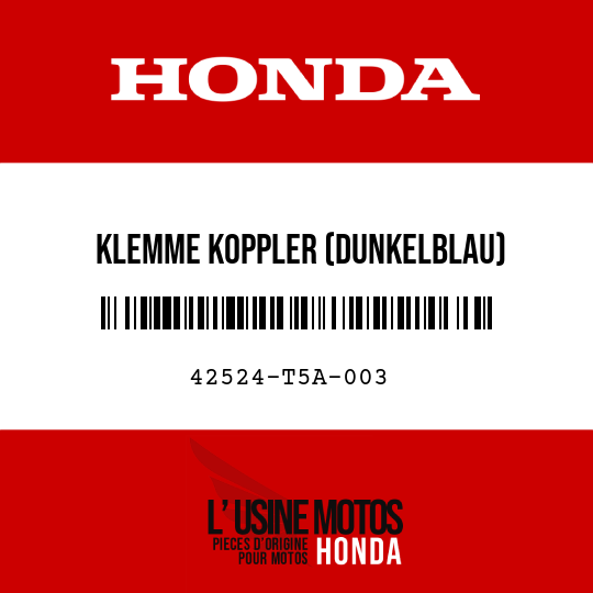 image de 42524-T5A-003 KLEMME KOPPLER (DUNKELBLAU)