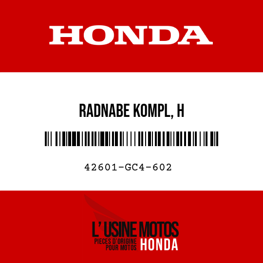 image de 42601-GC4-602 RADNABE KOMPL, H