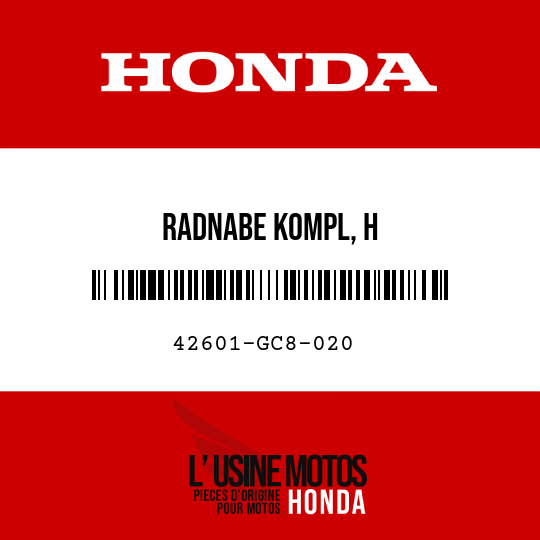 image de 42601-GC8-020 RADNABE KOMPL, H