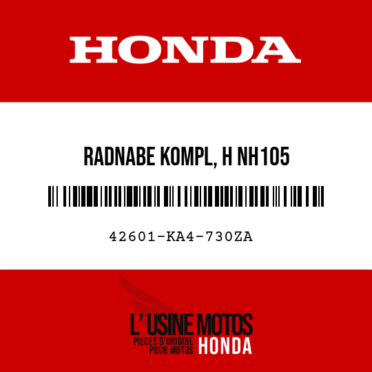 image de 42601-KA4-730ZA RADNABE KOMPL, H NH105 